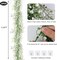 2Pcs 5.6Ft Artificial Greenery Garland (White, Hanging Garland)